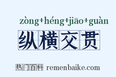 纵横交贯是什么意思的图片